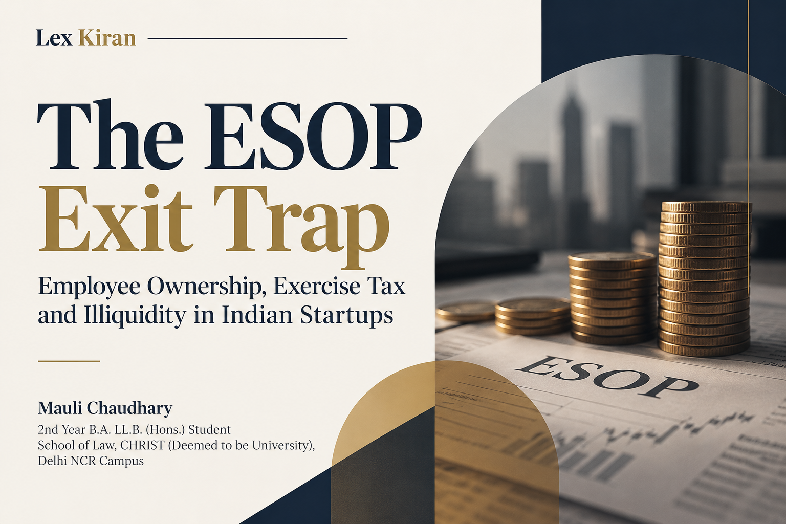 The ESOP Exit Trap: Employee Ownership, Exercise Tax and Illiquidity in Indian Startups